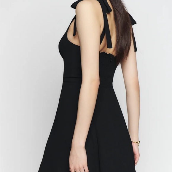NWOT Reformation Niara Dress Black